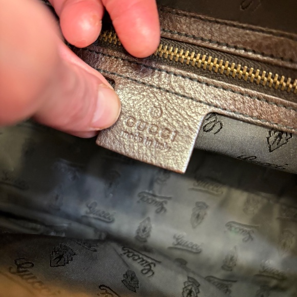 Gucci 209600 hysteria babouska brown leather dome satchel with gold heart RARE - Picture 13 of 15